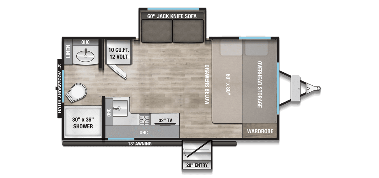 2026 Alliance RV Delta ML166 floorplan