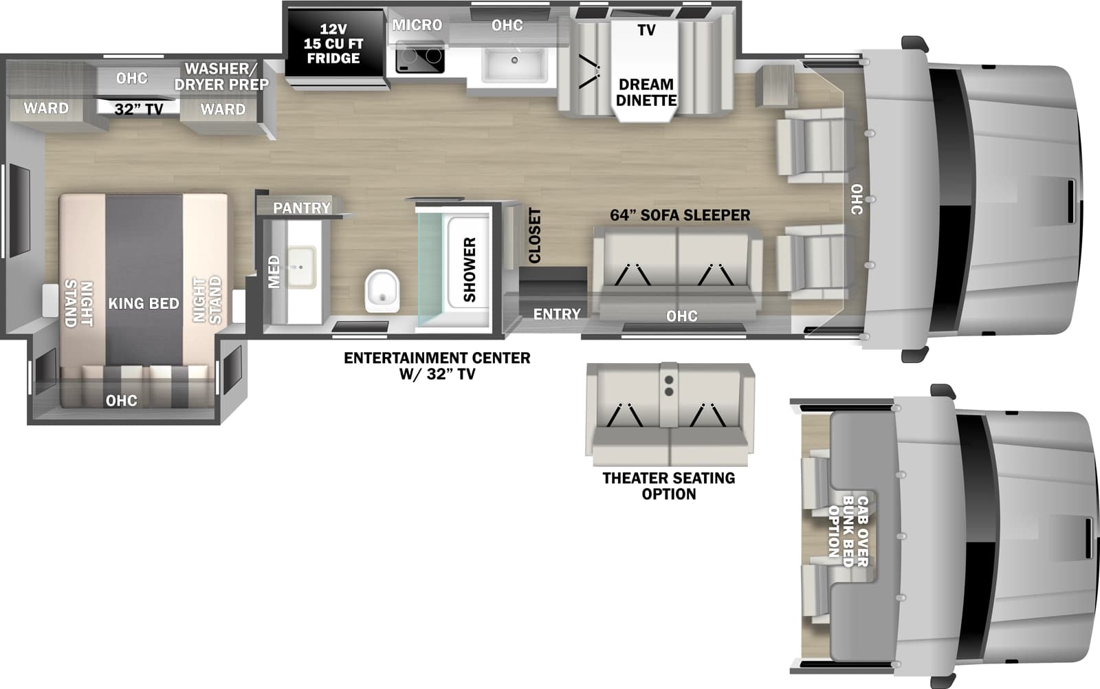 2026 Dynamax Europa 32KD floorplan