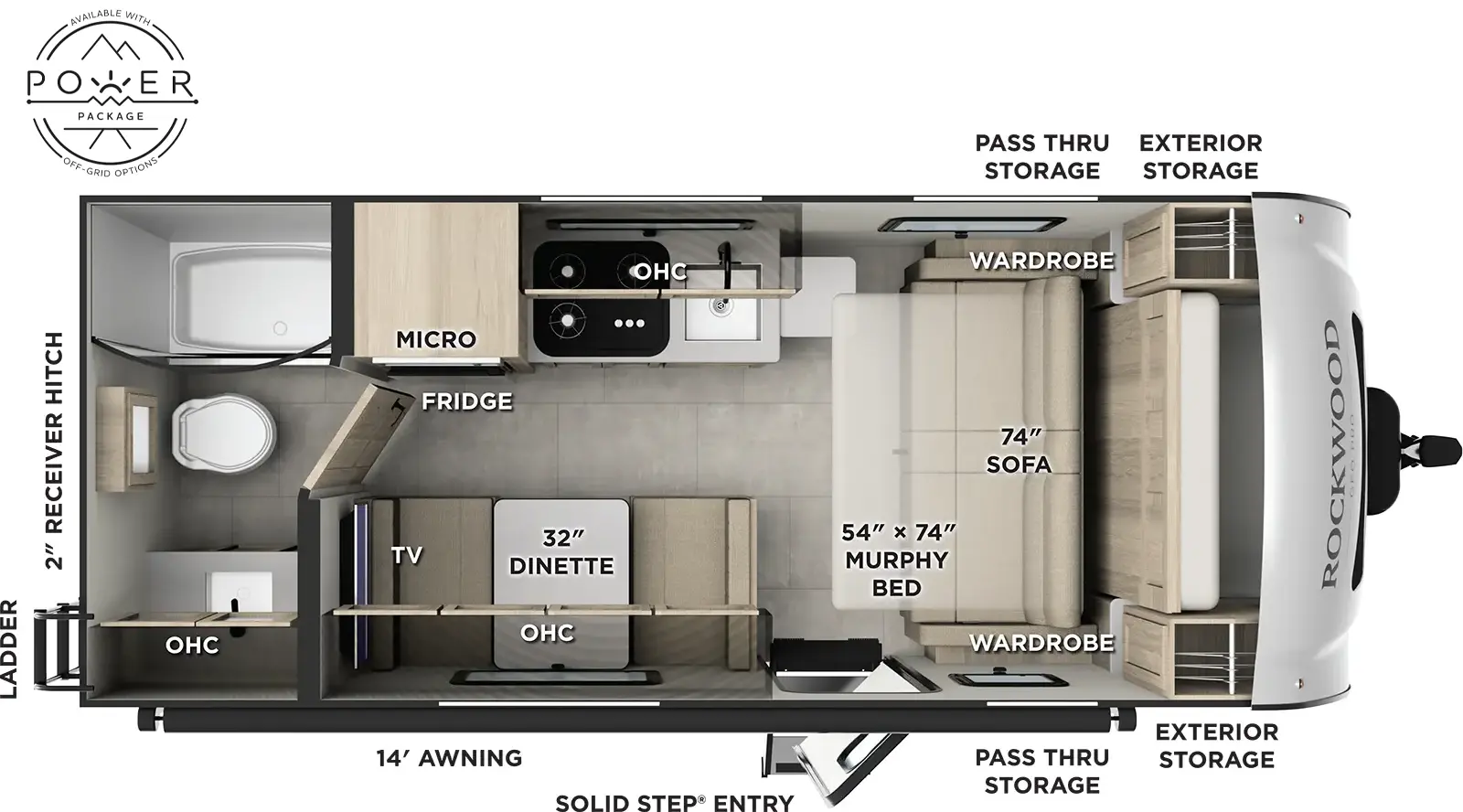 2026 Forest River RV Geo-Pro G19FD floorplan